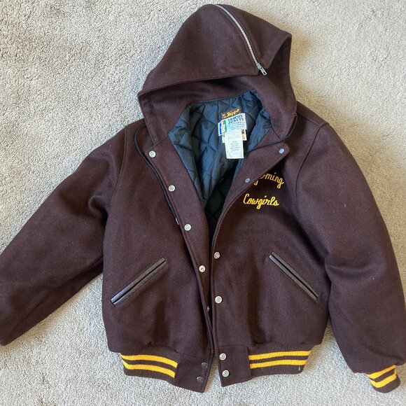 Vintage Wyoming Cowgirls Letter Jacket - Picture 8 of 11
